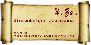 Wiesenberger Zsuzsanna névjegykártya